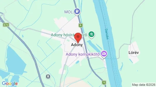 Apartments for rent i Adonyi - kort over placeringen
