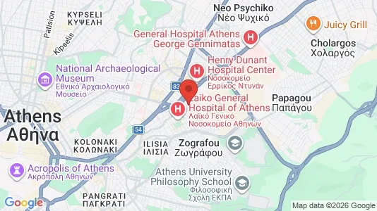 Apartments for rent i Athens Goudi - kort over placeringen
