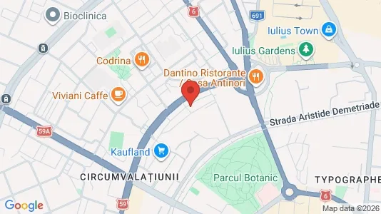Apartments for rent i Timişoara - kort over placeringen
