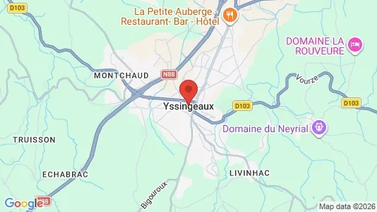 Houses for rent i Yssingeaux - kort over placeringen