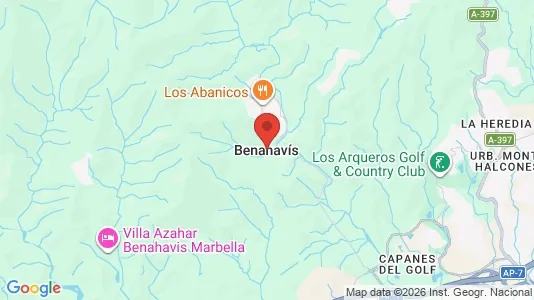 Houses for rent i Benahavís - kort over placeringen