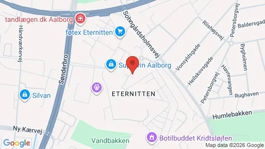 Apartments for rent i Aalborg Center - kort over placeringen
