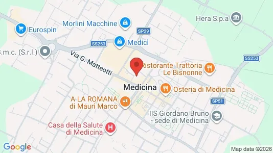 Rooms for rent i Medicina - kort over placeringen