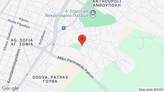 Apartments for rent i Patras - kort over placeringen