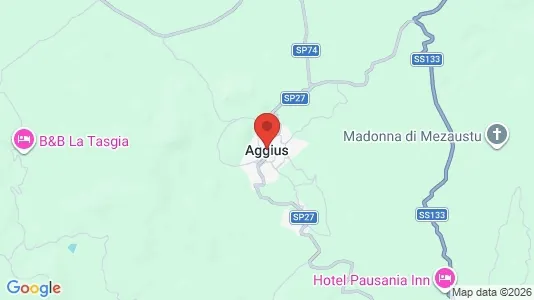 Houses for rent i Aggius - kort over placeringen