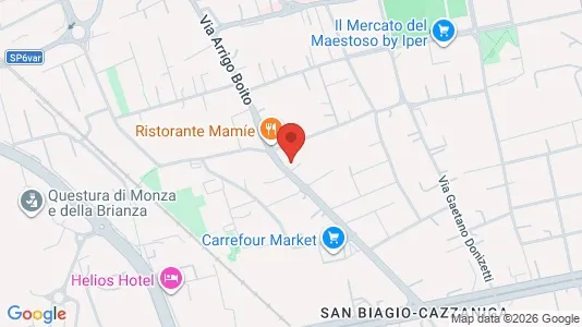 Apartments for rent i Monza - kort over placeringen