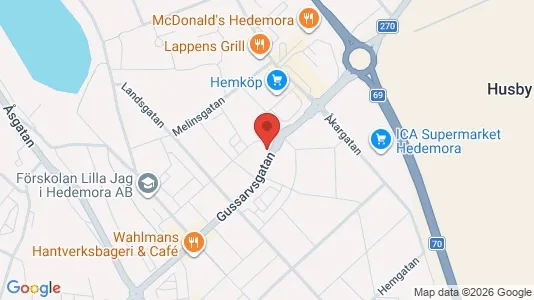 Apartments for rent i Hedemora - kort over placeringen
