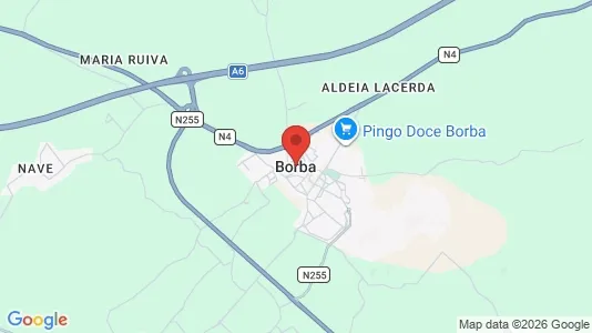 Apartments for rent i Borba - kort over placeringen