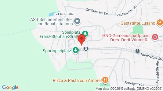 Apartments for rent i Gera - kort over placeringen
