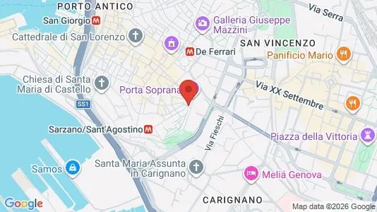 Apartments for rent i Genoa - kort over placeringen