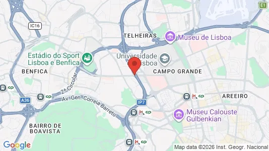 Apartments for rent i Lisboa São Domingos de Benfica - kort over placeringen