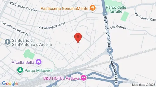 Rooms for rent i Padua - kort over placeringen