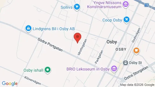 Apartments for rent i Osby - kort over placeringen