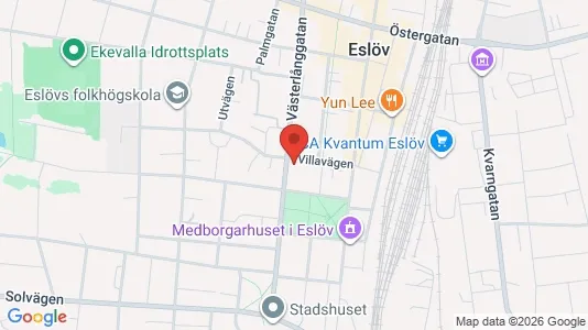 Apartments for rent i Eslöv - kort over placeringen
