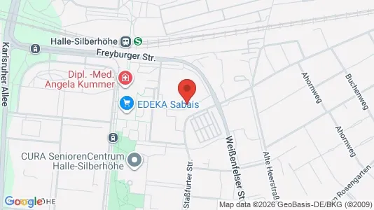 Apartments for rent i Halle (Saale) - kort over placeringen