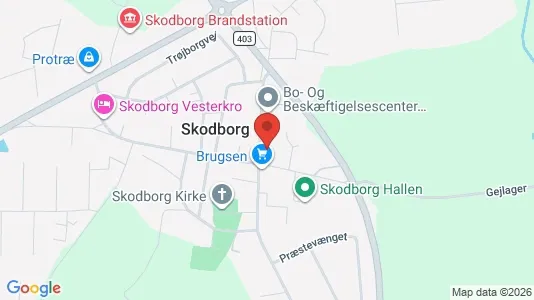 Apartments for rent i Rødding - kort over placeringen