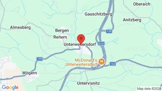 Apartments for rent i Unterweitersdorf - kort over placeringen