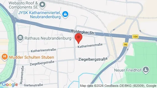 Apartments for rent i Mecklenburgische Seenplatte - kort over placeringen