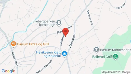 Rooms for rent i Bærum - kort over placeringen