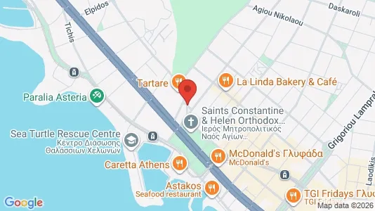 Apartments for rent i Glyfada - kort over placeringen