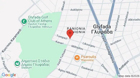 Apartments for rent i Glyfada - kort over placeringen