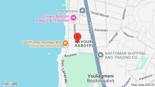 Apartments for rent i Vari-Voula-Vouliagmeni - kort over placeringen