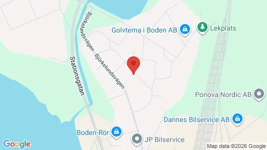 Apartments for rent i Boden - kort over placeringen