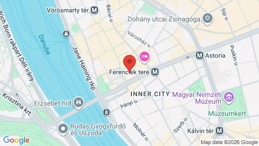 Apartments for rent i Budapest Belváros-Lipótváros - kort over placeringen