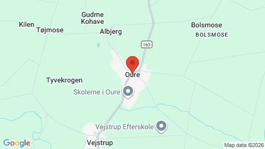 Houses for rent i Oure - kort over placeringen