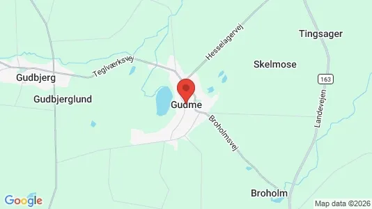 Houses for rent i Gudme - kort over placeringen