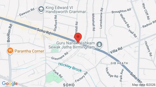 Apartments for rent i Birmingham - West Midlands - kort over placeringen