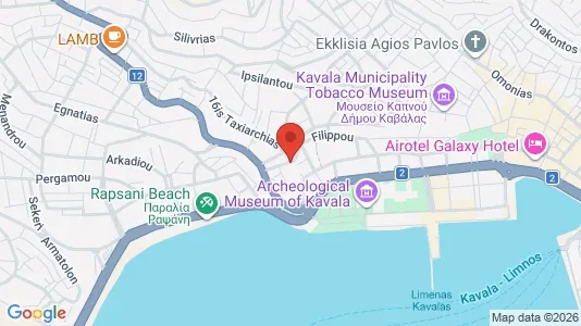 Apartments for rent i Kavala - kort over placeringen