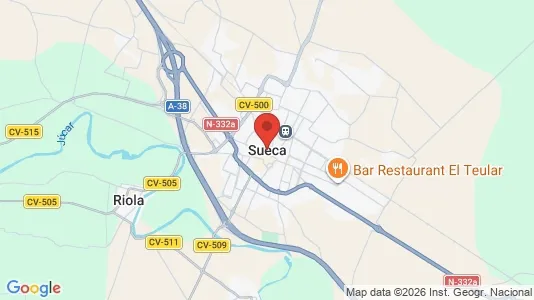 Apartments for rent i Sueca - kort over placeringen