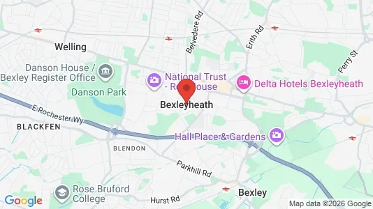 Houses for rent i Bexleyheath - Kent - kort over placeringen