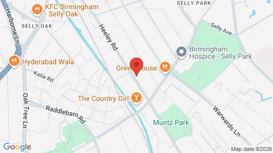 Rooms for rent i Birmingham - West Midlands - kort over placeringen