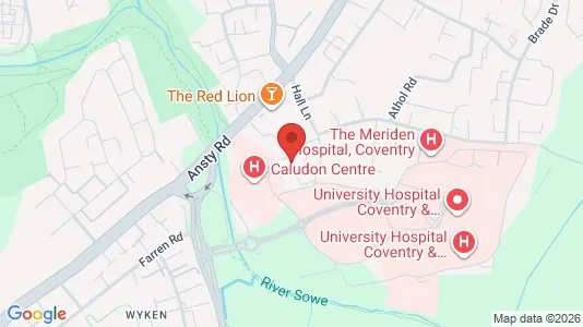 Apartments for rent i Coventry - West Midlands - kort over placeringen