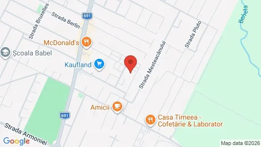 Apartments for rent i Timişoara - kort over placeringen