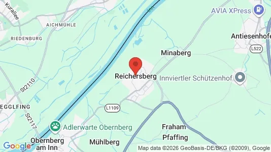 Rooms for rent i Reichersberg - kort over placeringen