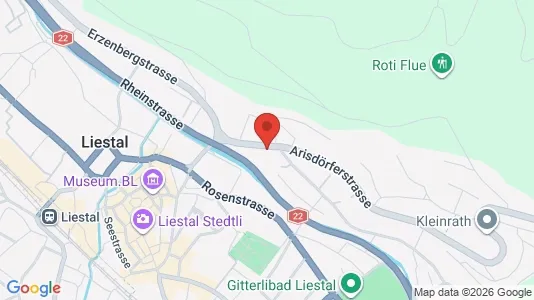 Apartments for rent i Liestal - kort over placeringen