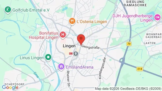 Apartments for rent i Emsland - kort over placeringen