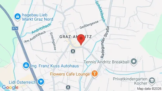 Apartments for rent i Graz - kort over placeringen
