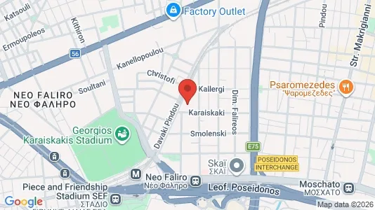 Apartments for rent i Piraeus - kort over placeringen