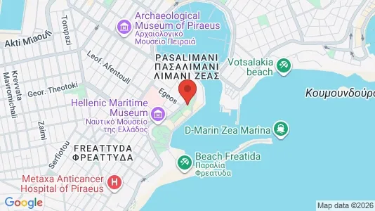 Apartments for rent i Piraeus - kort over placeringen