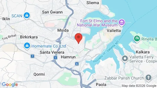 Apartments for rent i Tal-Pietà - kort over placeringen
