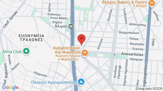 Apartments for rent i Alimos - kort over placeringen