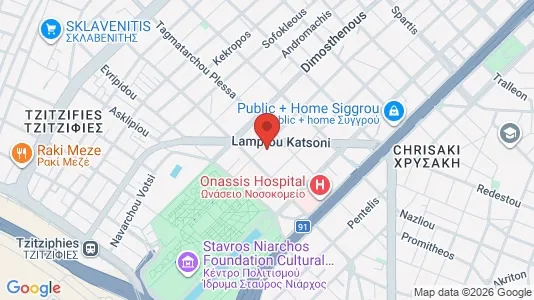 Apartments for rent i Kallithea - kort over placeringen