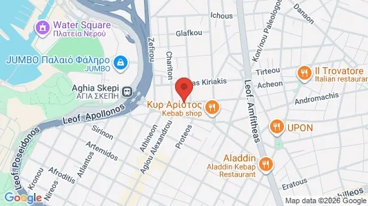 Apartments for rent i Kallithea - kort over placeringen