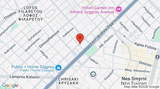 Apartments for rent i Kallithea - kort over placeringen