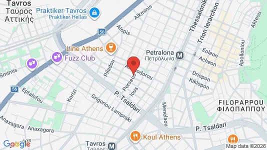 Apartments for rent i Moschato-Tavros - kort over placeringen