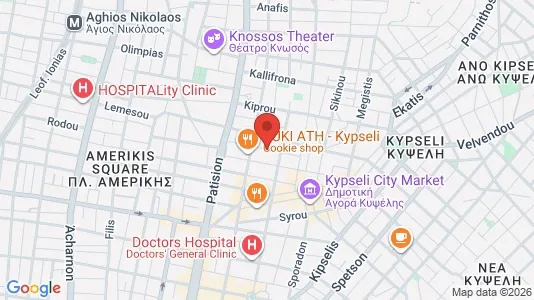 Apartments for rent i Athens Agios Nikolaos - kort over placeringen